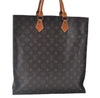 Authentic Louis Vuitton Monogram Sac Plat Hand Tote Bag M51140 LV J8917