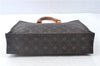 Authentic Louis Vuitton Monogram Sac Plat Hand Tote Bag M51140 LV J8917