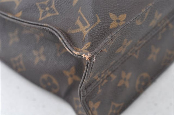 Authentic Louis Vuitton Monogram Sac Plat Hand Tote Bag M51140 LV J8917