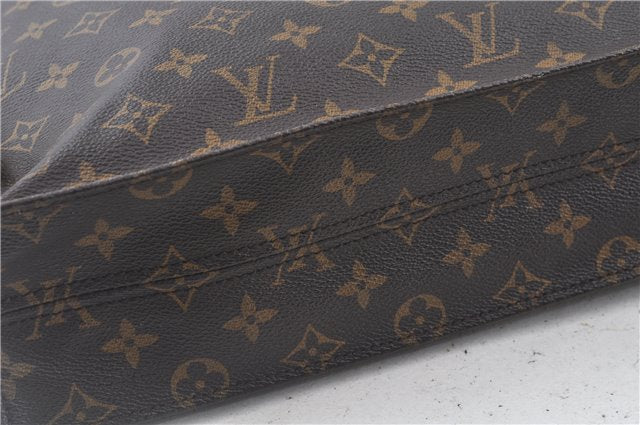 Authentic Louis Vuitton Monogram Sac Plat Hand Tote Bag M51140 LV J8917