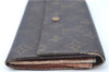 Authentic Louis Vuitton Monogram Bifold Long Wallet Purse 2Set Brown LV J8919