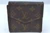 Authentic Louis Vuitton Monogram Bifold Long Wallet Purse 2Set Brown LV J8919