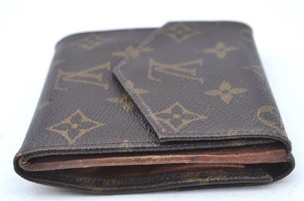 Authentic Louis Vuitton Monogram Bifold Long Wallet Purse 2Set Brown LV J8919