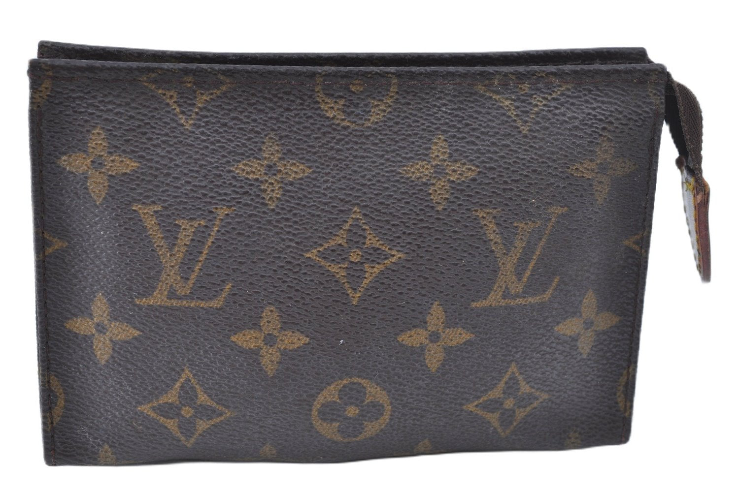 Auth Louis Vuitton Monogram Poche Toilette 15 Cosmetics Pouch M47546 Junk J8921