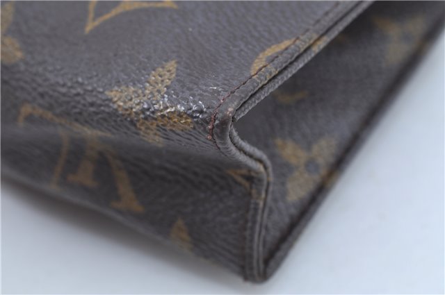 Auth Louis Vuitton Monogram Poche Toilette 15 Cosmetics Pouch M47546 Junk J8921