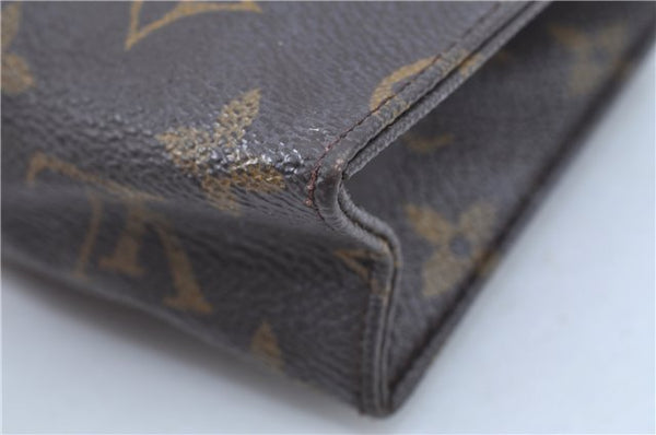 Auth Louis Vuitton Monogram Poche Toilette 15 Cosmetics Pouch M47546 Junk J8921