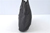 Authentic FENDI Zucca Hand Tote Bag Nylon Leather Black J8925