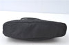 Authentic FENDI Zucca Hand Tote Bag Nylon Leather Black J8925