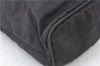 Authentic FENDI Zucca Hand Tote Bag Nylon Leather Black J8925