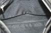 Authentic FENDI Zucca Hand Tote Bag Nylon Leather Black J8925