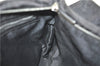 Authentic FENDI Zucca Hand Tote Bag Nylon Leather Black J8925