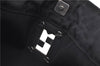 Authentic FENDI Zucca Hand Tote Bag Nylon Leather Black J8925