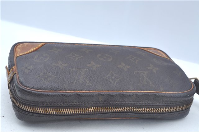 Authentic Louis Vuitton Monogram Marly Dragonne PM M51827 Clutch Hand Bag J8936