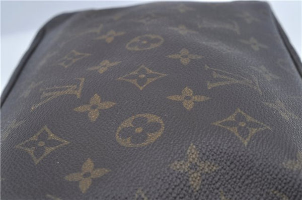 Auth Louis Vuitton Monogram Trousse Toilette 28 Clutch Hand Bag M47522 LV J8937