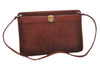 Authentic Christian Dior Shoulder Cross Body Bag Purse Suede Leather Brown J8950