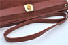 Authentic Christian Dior Shoulder Cross Body Bag Purse Suede Leather Brown J8950