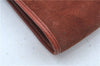 Authentic Christian Dior Shoulder Cross Body Bag Purse Suede Leather Brown J8950