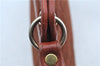 Authentic Christian Dior Shoulder Cross Body Bag Purse Suede Leather Brown J8950