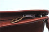 Authentic Christian Dior Shoulder Cross Body Bag Purse Suede Leather Brown J8950
