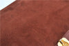 Authentic Christian Dior Shoulder Cross Body Bag Purse Suede Leather Brown J8950