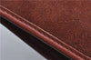 Authentic Christian Dior Shoulder Cross Body Bag Purse Suede Leather Brown J8950