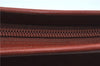 Authentic Christian Dior Shoulder Cross Body Bag Purse Suede Leather Brown J8950