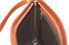 Authentic Christian Dior Shoulder Cross Body Bag Purse Suede Leather Brown J8950