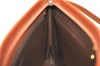 Authentic Christian Dior Shoulder Cross Body Bag Purse Suede Leather Brown J8950