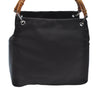 Authentic GUCCI Bamboo Tote Hand Bag Nylon Leather Brown J8951