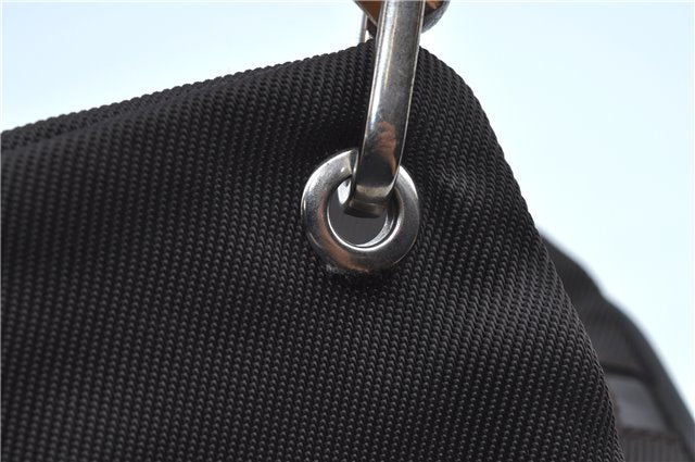 Authentic GUCCI Bamboo Tote Hand Bag Nylon Leather Brown J8951