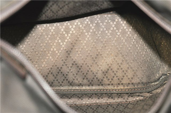 Authentic GUCCI Bamboo Tote Hand Bag Nylon Leather Brown J8951