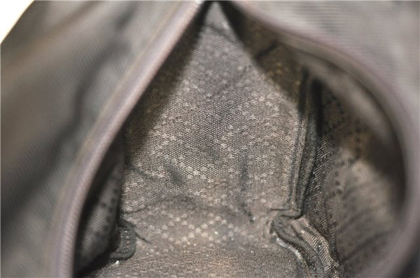 Authentic GUCCI Bamboo Tote Hand Bag Nylon Leather Brown J8951