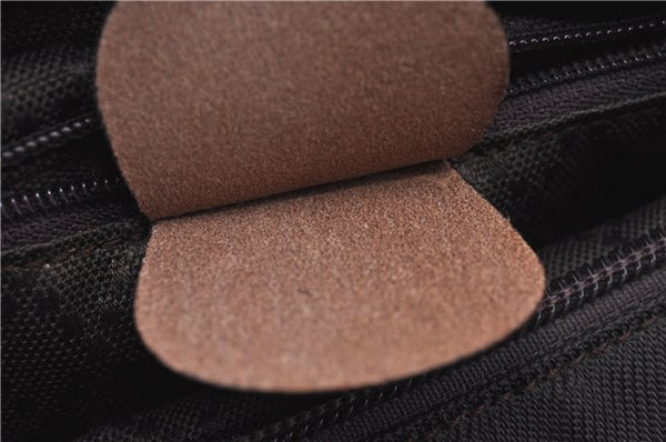 Authentic GUCCI Bamboo Tote Hand Bag Nylon Leather Brown J8951