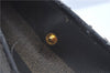 Authentic FENDI Pequin Clutch Hand Bag Purse PVC Leather Brown Black J8954