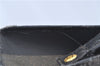 Authentic FENDI Pequin Clutch Hand Bag Purse PVC Leather Brown Black J8954