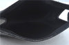Authentic FENDI Pequin Clutch Hand Bag Purse PVC Leather Brown Black J8954