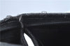 Authentic FENDI Pequin Clutch Hand Bag Purse PVC Leather Brown Black J8954