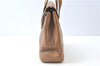 Authentic Salvatore Ferragamo Vara Shoulder Bag Purse Leather Brown SF J8956