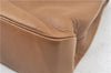 Authentic Salvatore Ferragamo Vara Shoulder Bag Purse Leather Brown SF J8956