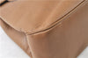 Authentic Salvatore Ferragamo Vara Shoulder Bag Purse Leather Brown SF J8956