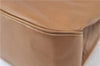 Authentic Salvatore Ferragamo Vara Shoulder Bag Purse Leather Brown SF J8956