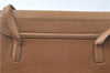 Authentic Salvatore Ferragamo Vara Shoulder Bag Purse Leather Brown SF J8956