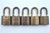 Authentic Louis Vuitton Padlock Gold 10Set LV J8959