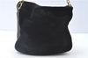 Authentic GUCCI Bamboo Hand Shoulder Bag Suede Leather Black 0011638 Junk J8965