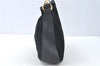 Authentic GUCCI Bamboo Hand Shoulder Bag Suede Leather Black 0011638 Junk J8965