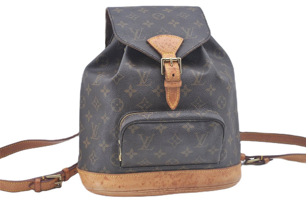 Authentic Louis Vuitton Monogram Montsouris MM Backpack M51136 LV J8966