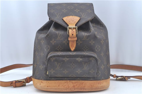 Authentic Louis Vuitton Monogram Montsouris MM Backpack M51136 LV J8966