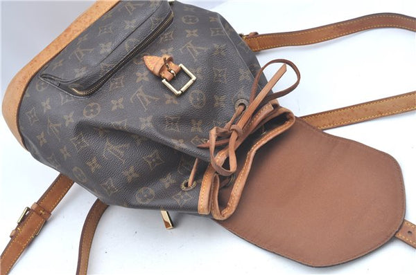 Authentic Louis Vuitton Monogram Montsouris MM Backpack M51136 LV J8966