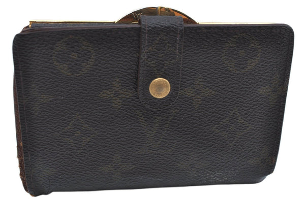 Auth Louis Vuitton Monogram Porte Monnaie Billets Viennois M61663 Wallet J8968