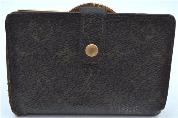 Auth Louis Vuitton Monogram Porte Monnaie Billets Viennois M61663 Wallet J8968